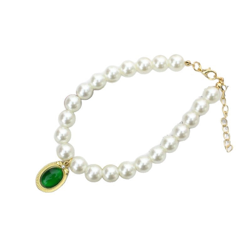 Gemstone Pearl Necklace