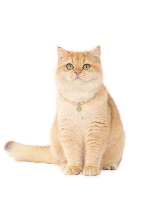 Teardrop Gemstone Pearl Necklace