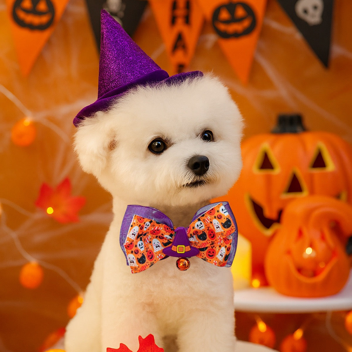 Halloween Bow Tie Collar