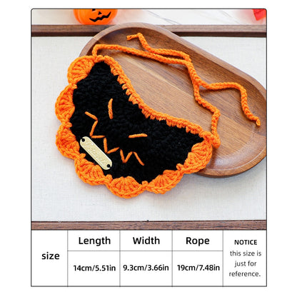 Halloween Knitted Pet Bib