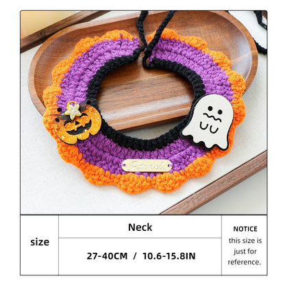 Halloween Knitted Pet Neckerchief