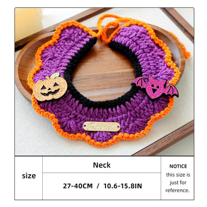 Halloween Knitted Pet Neckerchief
