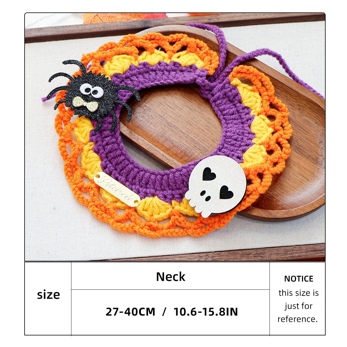 Halloween Knitted Pet Neckerchief