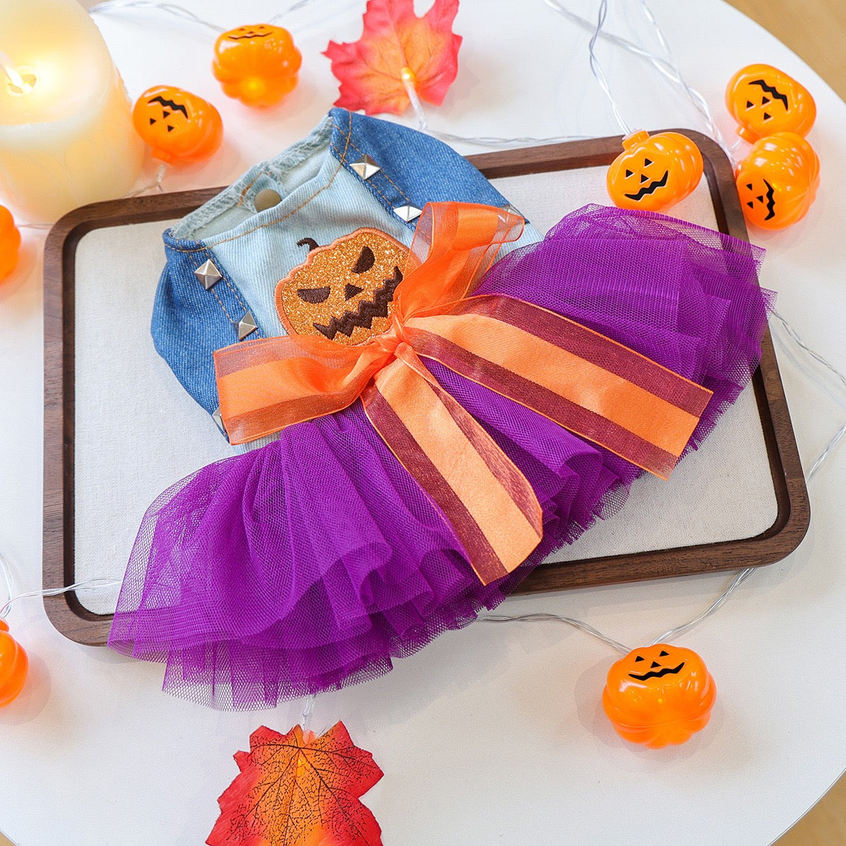 Halloween Style Pet Silk Dress