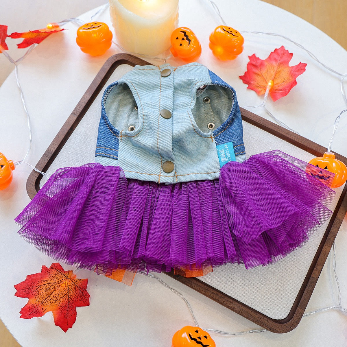 Halloween Style Pet Silk Dress