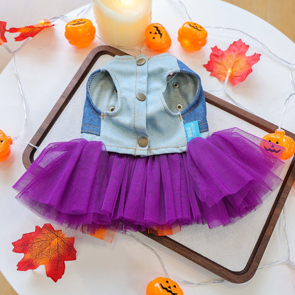 Halloween Style Pet Silk Dress