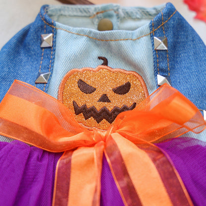 Halloween Style Pet Silk Dress