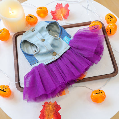 Halloween Style Pet Silk Dress