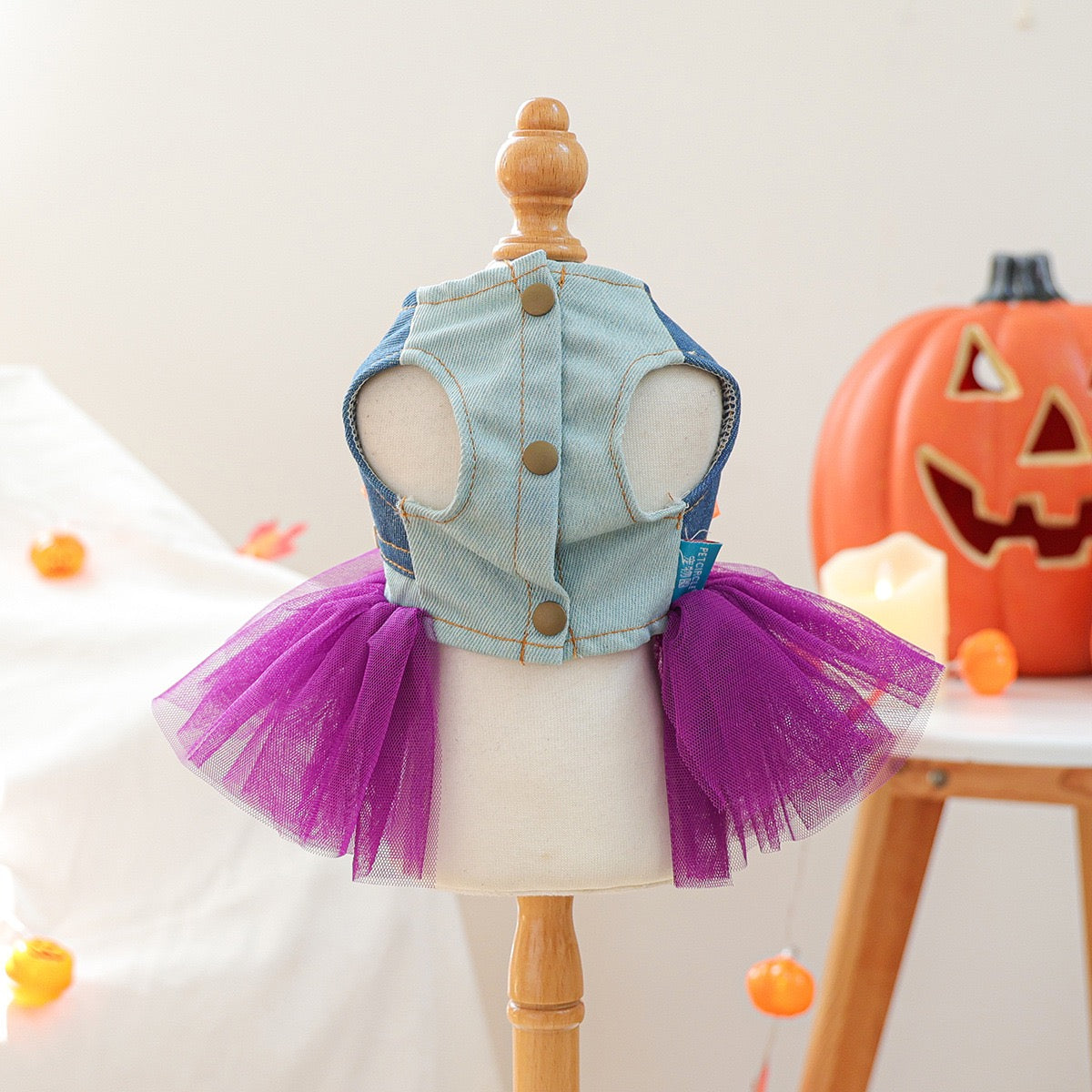 Halloween Style Pet Silk Dress