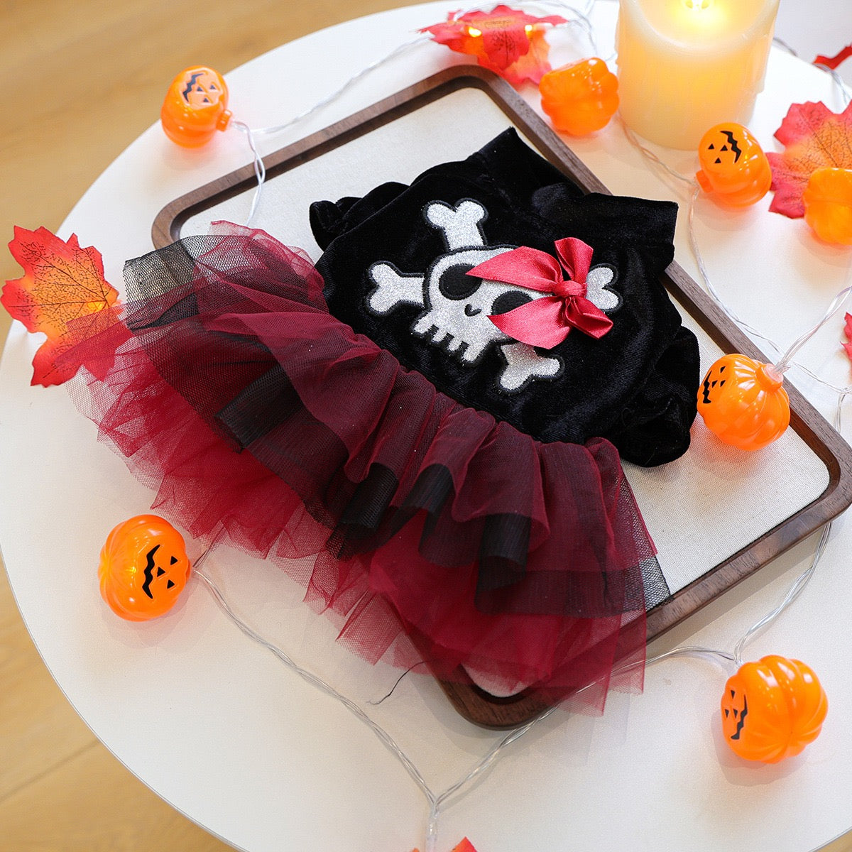 Halloween Style Pet Silk Dress