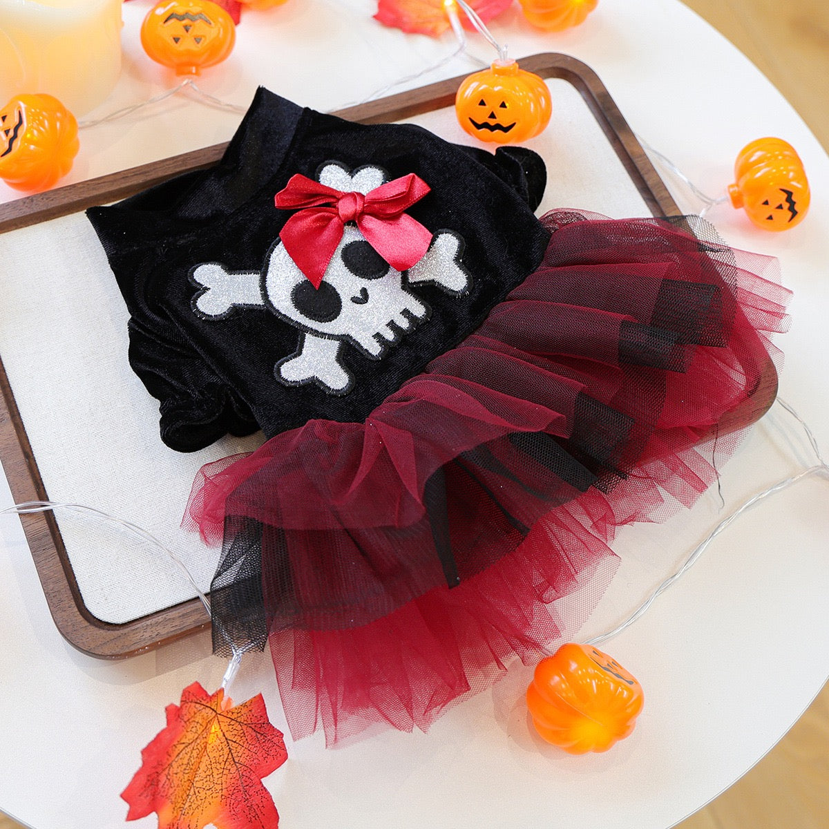 Halloween Style Pet Silk Dress