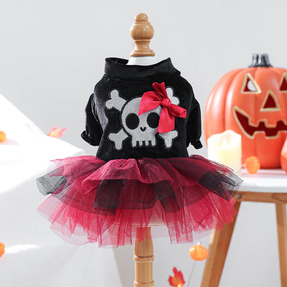Halloween Style Pet Silk Dress