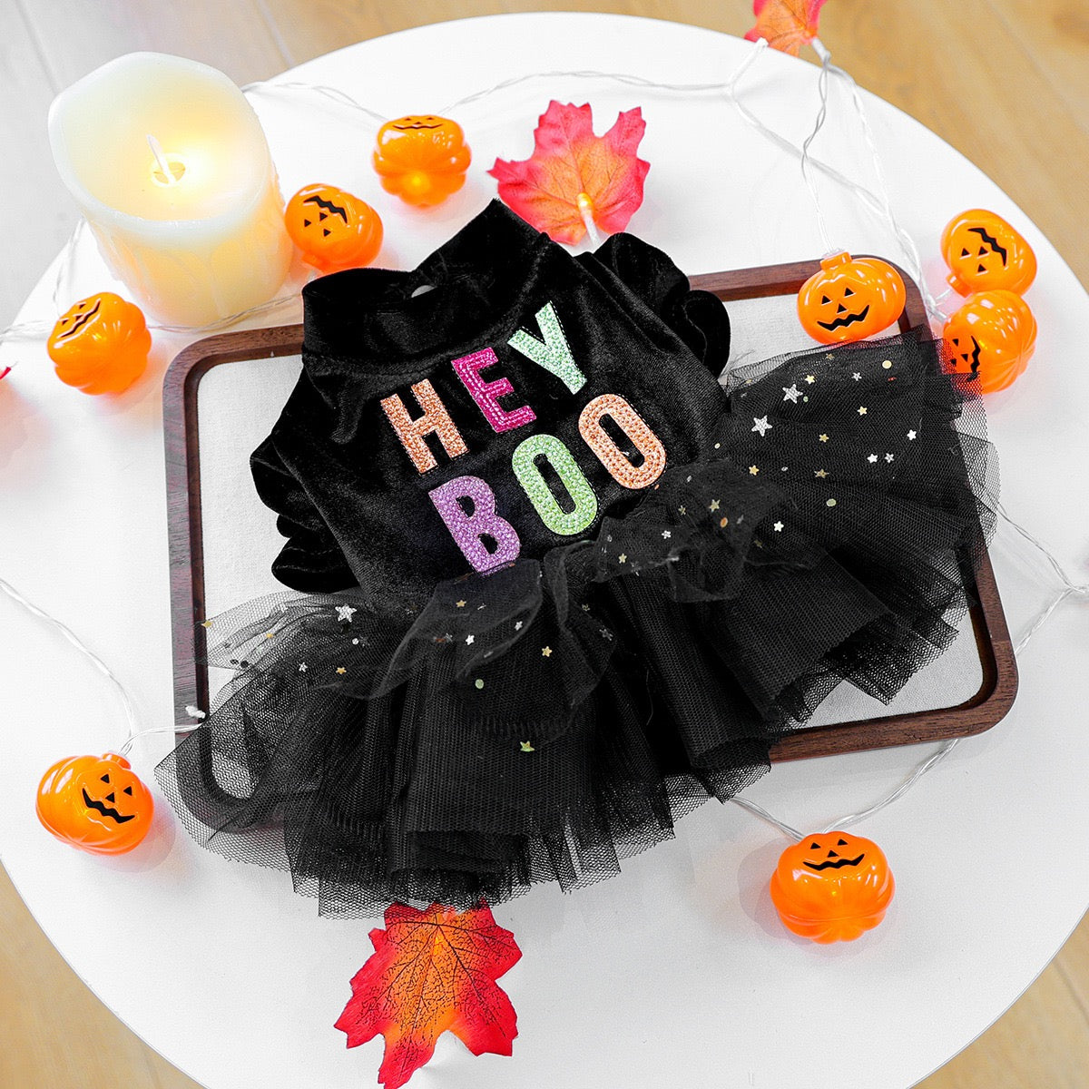 Halloween Style Pet Silk Dress