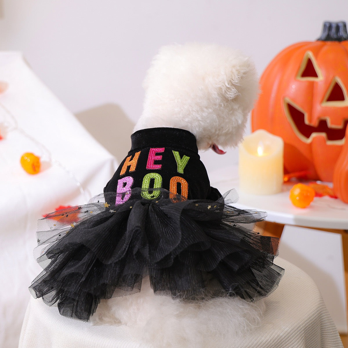 Halloween Style Pet Silk Dress