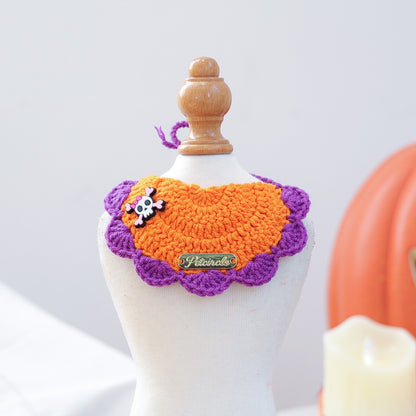 Halloween Knitted Pet Bib