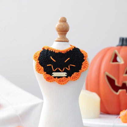 Halloween Knitted Pet Bib