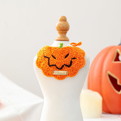 Halloween Knitted Pet Bib