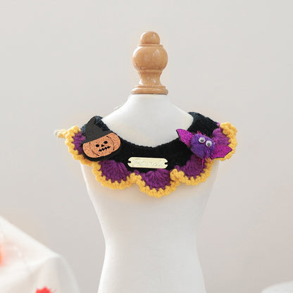 Halloween Knitted Pet Neckerchief