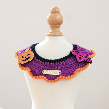 Halloween Knitted Pet Neckerchief