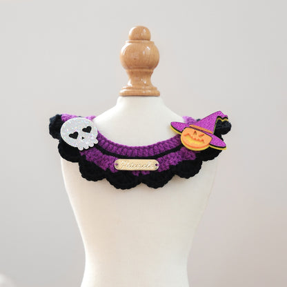 Halloween Knitted Pet Neckerchief