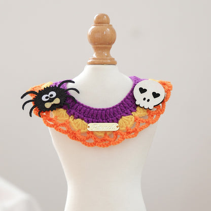Halloween Knitted Pet Neckerchief