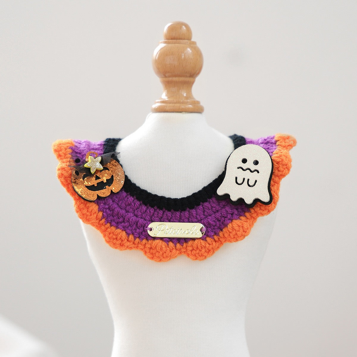 Halloween Knitted Pet Neckerchief