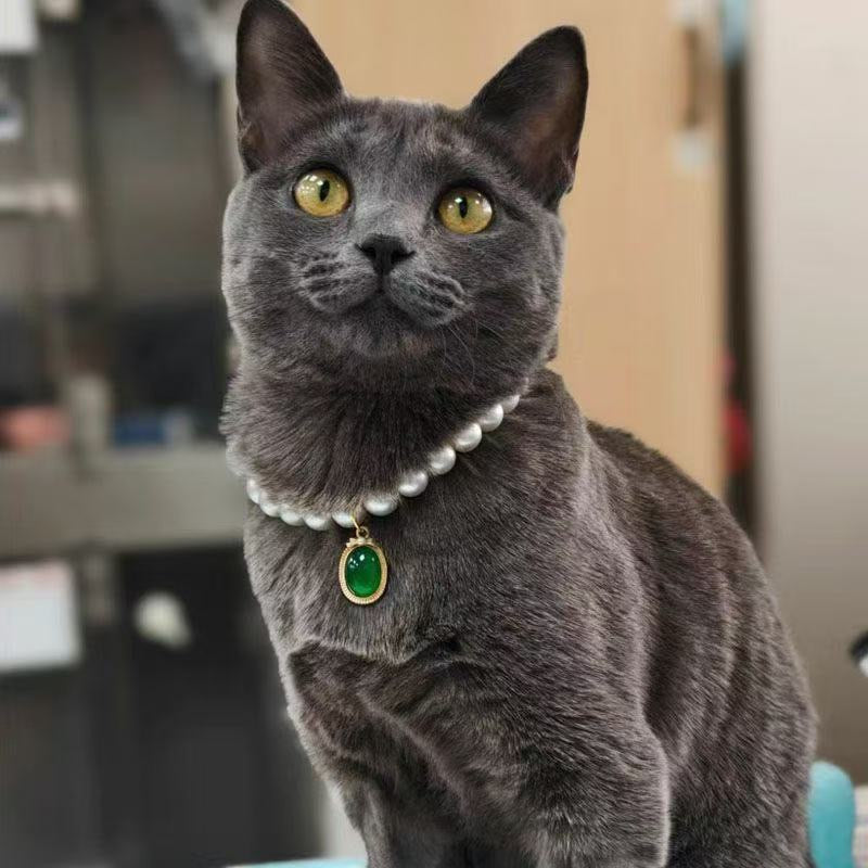 Gemstone Pearl Necklace