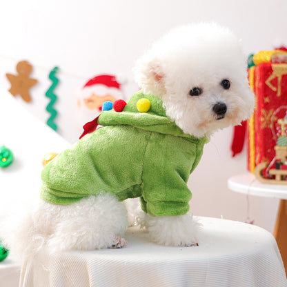 Flannel Hoodie Cute Christmas Tree