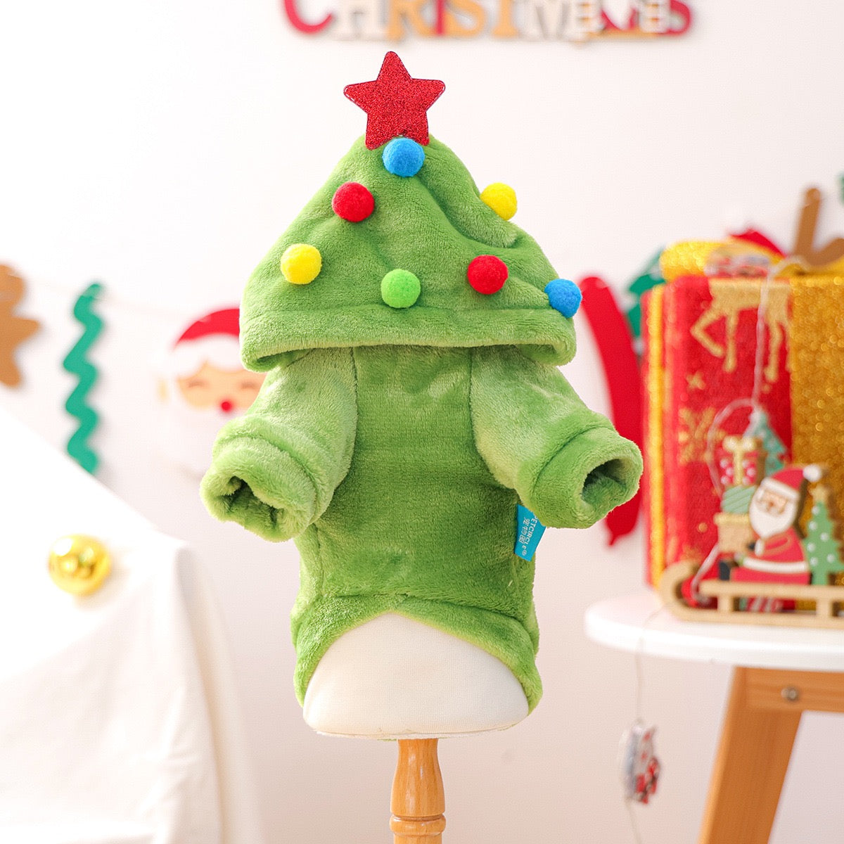 Flannel Hoodie Cute Christmas Tree