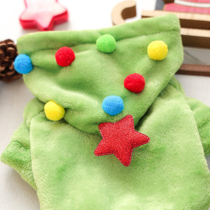 Flannel Hoodie Cute Christmas Tree