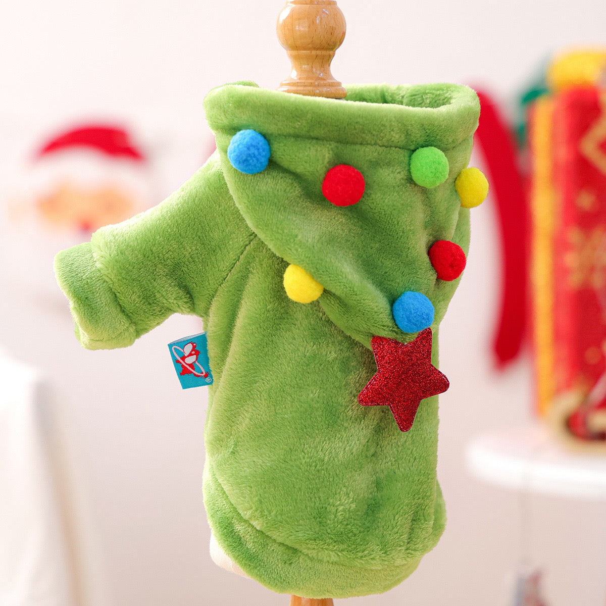 Flannel Hoodie Cute Christmas Tree