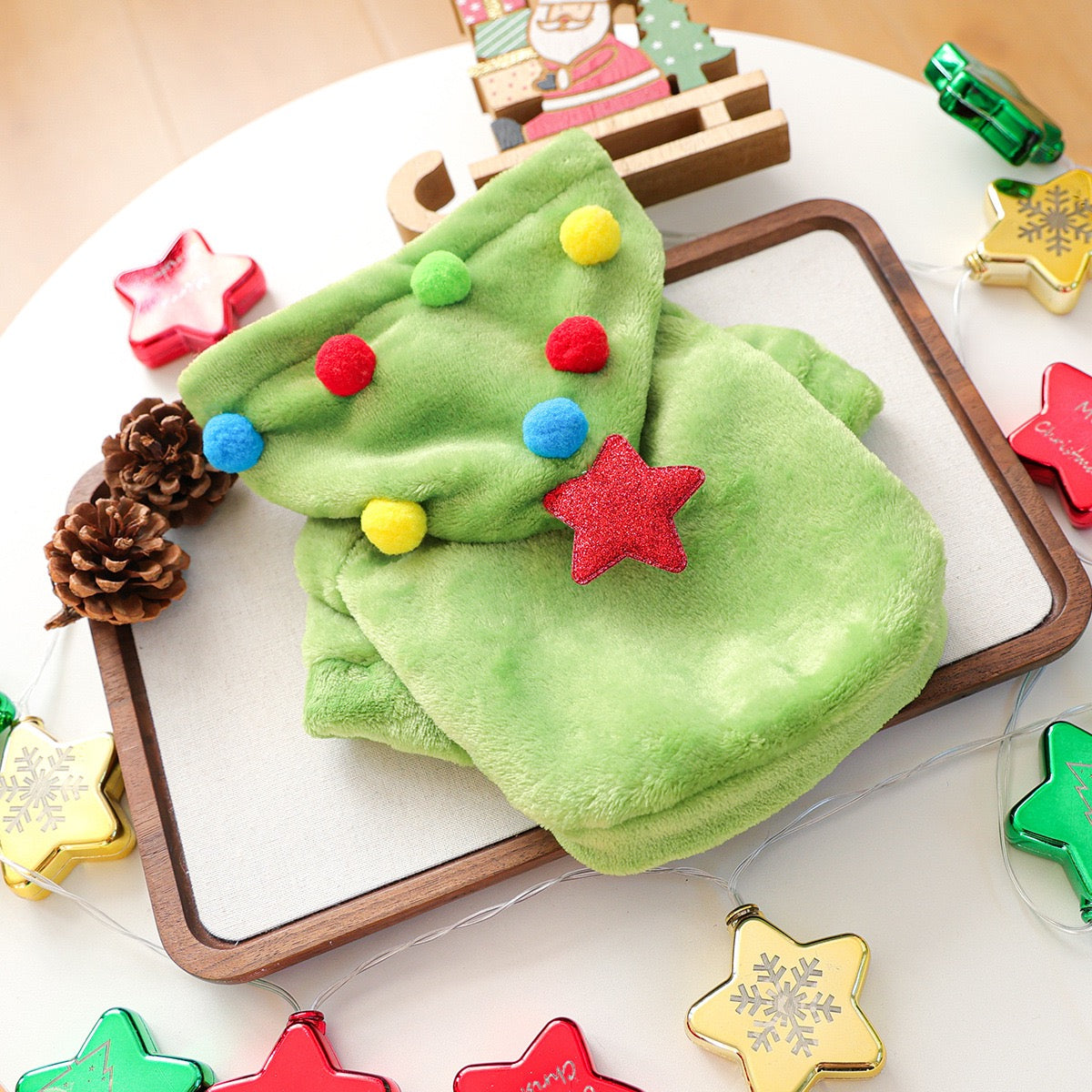 Flannel Hoodie Cute Christmas Tree