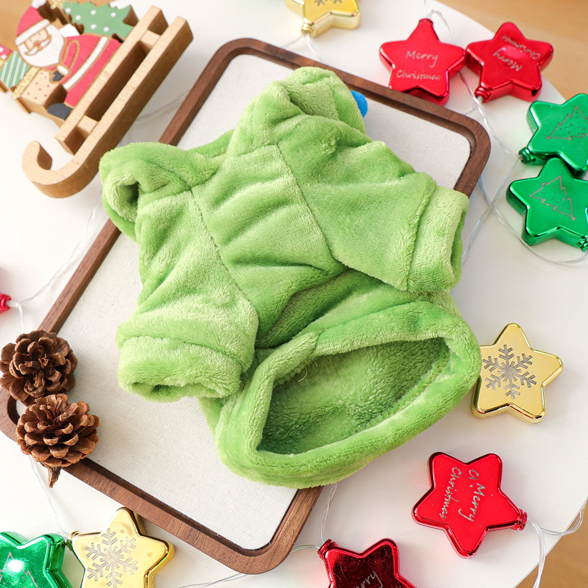 Flannel Hoodie Cute Christmas Tree