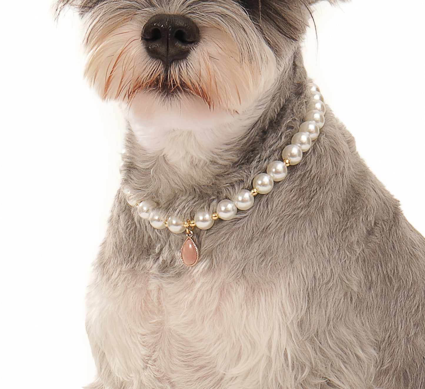 Teardrop Gemstone Pearl Necklace