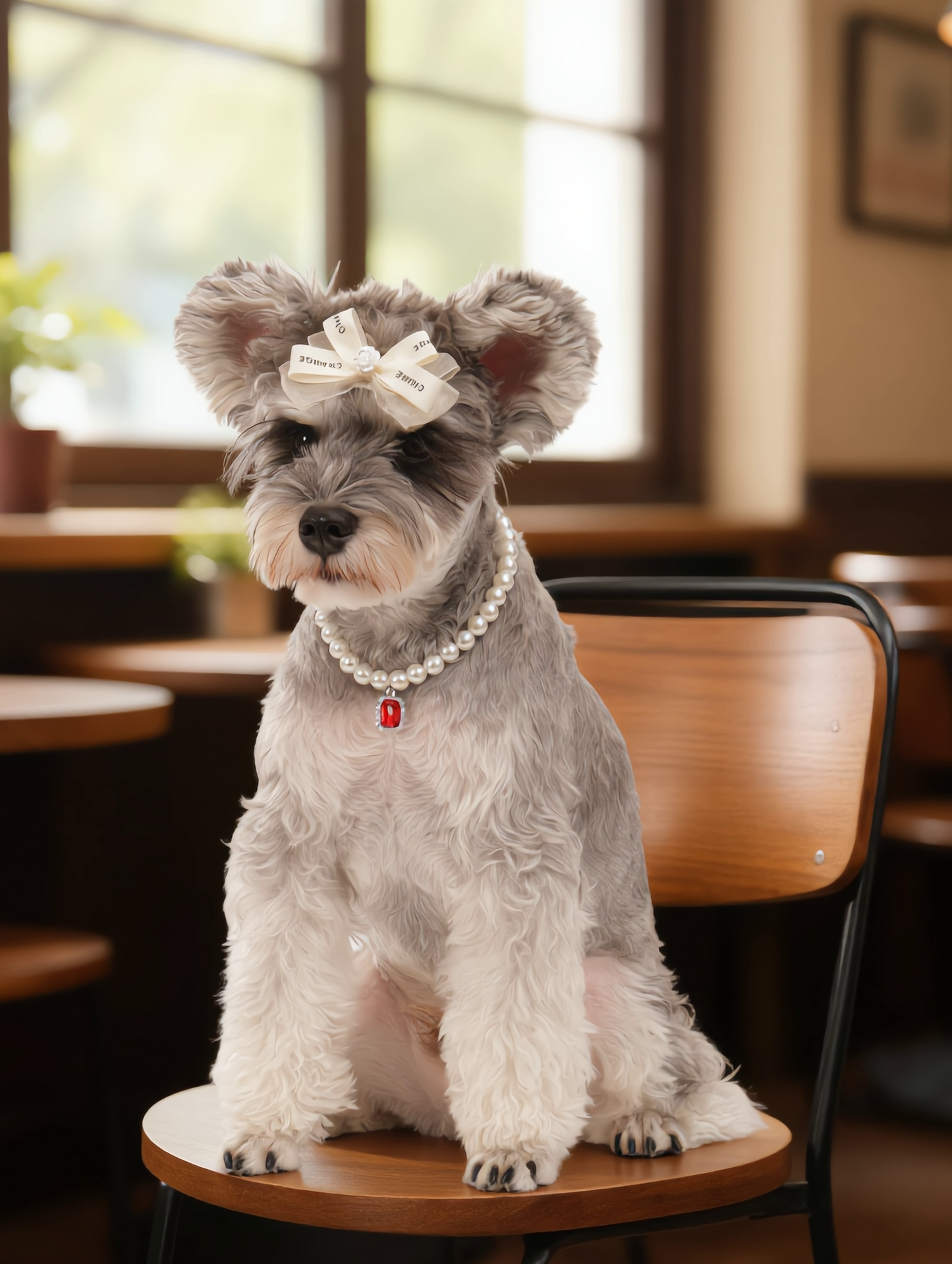 Gemstone Pearl Necklace